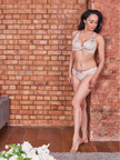 Sunbleached Floral Silk & Organic Cotton Supportive Bra-2