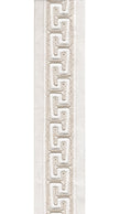 Greek Key Cotton Canvas Trim | 2.5 Inch (6.35cm) | Embroidered Border | 5 Colours | By The Metre