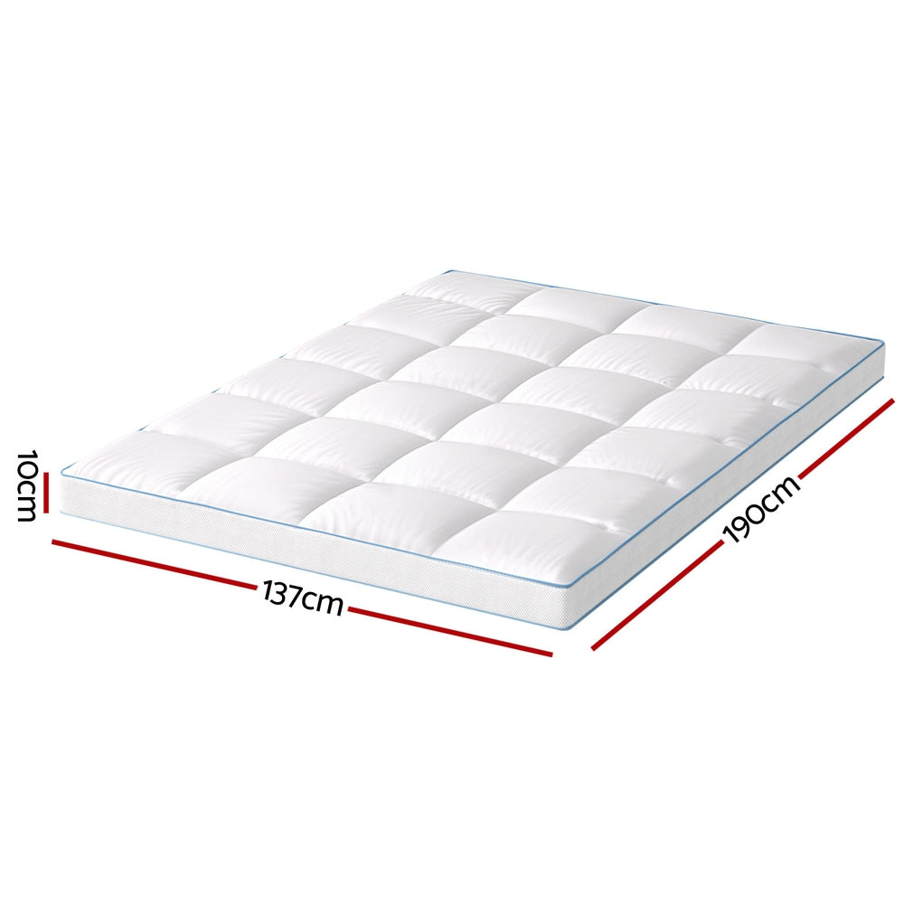 NNEDSZ Giselle Bedding Mattress Topper Pillowtop Bamboo 10cm Double