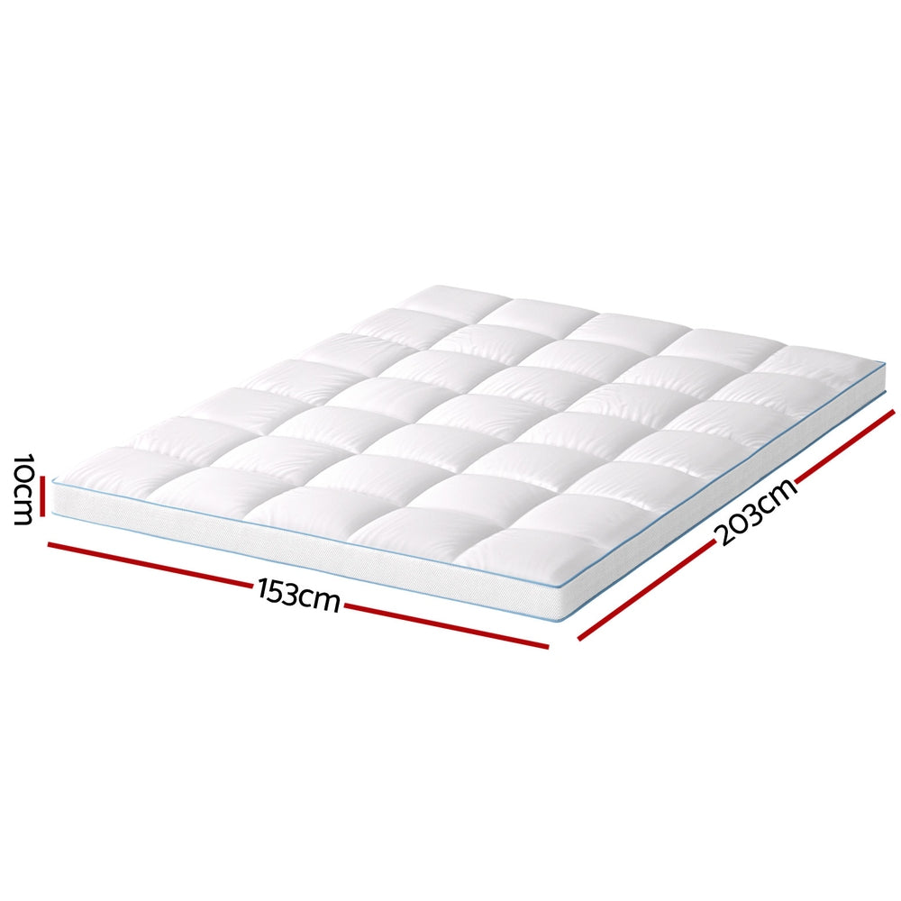 NNEDSZ Giselle Bedding Mattress Topper Pillowtop Bamboo 10cm Queen