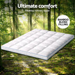 NNEDSZ Giselle Bedding Mattress Topper Pillowtop Bamboo 10cm Queen