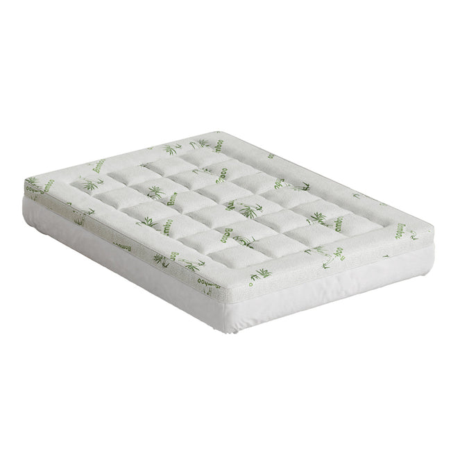NNEDSZ Bedding Mattress Topper Pillowtop Bamboo 7.5cm Double