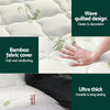 NNEDSZ Bedding Mattress Topper Pillowtop Bamboo 7.5cm Double
