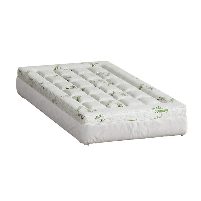 NNEDSZ Bedding Mattress Topper Pillowtop Bamboo 7.5cm Single