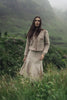 Wool Blend Short Panel Skirt-Oatmeal-0