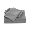 NNEDSZ Comfort 2000 Thread Count Bamboo Cooling Sheet Set Ultra Soft Bedding Single Mid Grey
