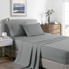 NNEDSZ Comfort 2000 Thread Count Bamboo Cooling Sheet Set Ultra Soft Bedding Double Mid Grey