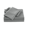NNEDSZ Comfort 2000 Thread Count Bamboo Cooling Sheet Set Ultra Soft Bedding Double Mid Grey