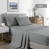NNEDSZ Comfort 2000 Thread Count Bamboo Cooling Sheet Set Ultra Soft Bedding Double Mid Grey