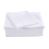 NNEDSZ Comfort Bamboo Blended Sheet & Pillowcases Set 1000TC Ultra Soft Bedding Double White