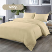 NNEDSZ Comfort Bamboo Blended Quilt Cover Set 1000TC Ultra Soft Luxury Bedding Double Ivory
