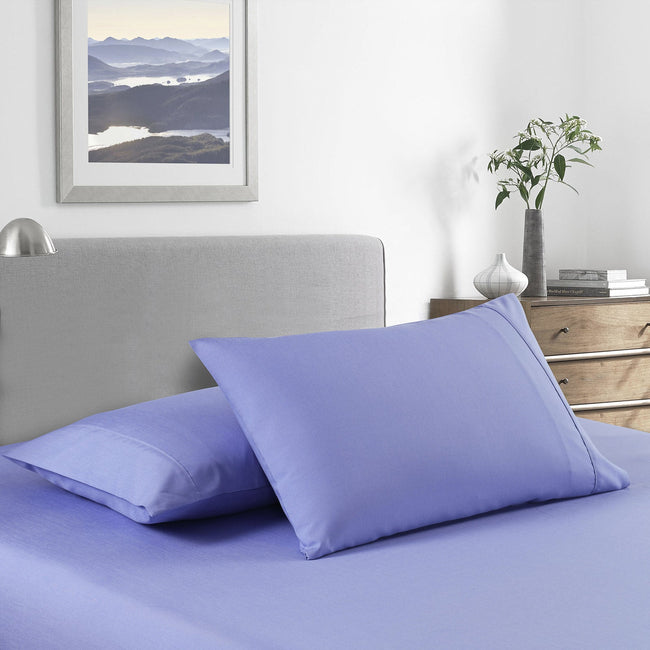 NNEDSZ Comfort 2000 Thread Count Bamboo Cooling Sheet Set Ultra Soft Bedding King Mid Blue