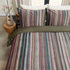 NNEDSZ Bedding House Roman Multi Cotton Stripe Quilt Cover Set Queen
