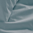 NNEDSZ Bedding House Summer Blue Grey Seersucker Cotton Quilt Cover Set King