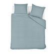 NNEDSZ Bedding House Summer Blue Grey Seersucker Cotton Quilt Cover Set King