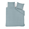 NNEDSZ Bedding House Summer Blue Grey Seersucker Cotton Quilt Cover Set King