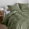 NNEDSZ Bedding House Summer Green Seersucker Cotton Quilt Cover Set King