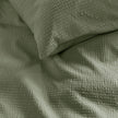 NNEDSZ Bedding House Summer Green Seersucker Cotton Quilt Cover Set King