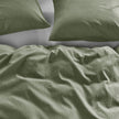 NNEDSZ Bedding House Summer Green Seersucker Cotton Quilt Cover Set King