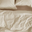 NNEDSZ Bedding House Summer Sand Seersucker Cotton Quilt Cover Set Queen