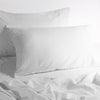 NNEDSZ luxurious linen cotton sheet set 1 king single white-0
