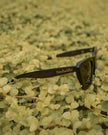 Vintagío |Retro Black Bamboo Sunglasses | Polarized UV400 Floating Eco-Friendly Shades