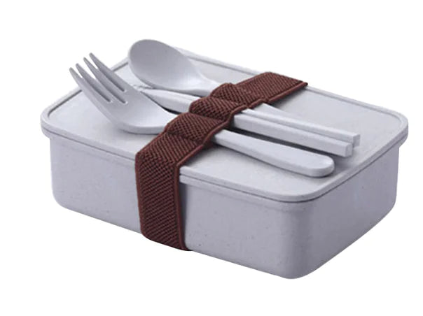 Bamboo Fiber Eco-Friendly Bento Box with Cutlery