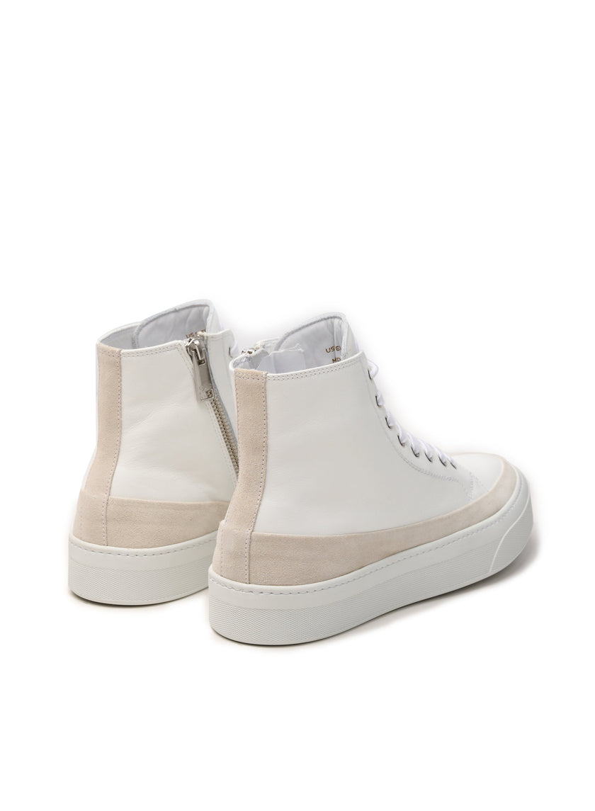 Hi Top Derby Suede and Leather Sneaker-2
