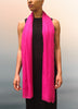 Fuchsia Solid Wool Lightweight Scarf-2