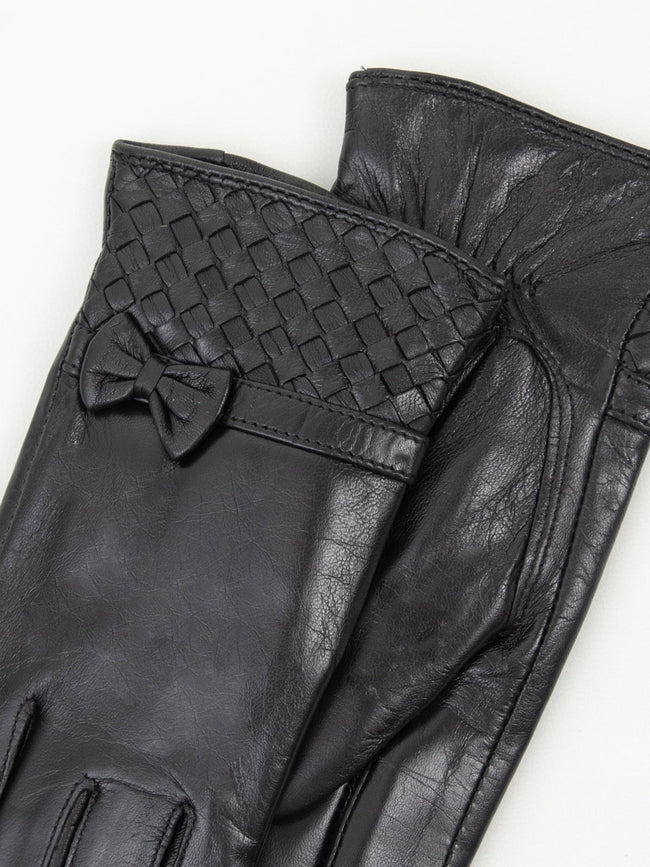 Women's leather gloves-1