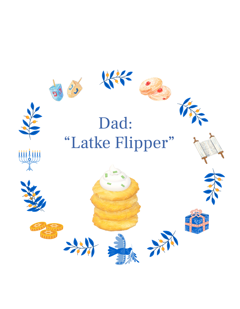 Hanukkah Family Matching Tees – Latke Flipper, Candle Lighter & More