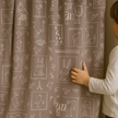 Soft Linen Animal Embroidered Nursery Curtains – 5 Colours – Blackout or Cotton Lined – Custom Sizes – Rod or Track Compatible
