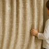 Soft Linen Animal Embroidered Nursery Curtains – 5 Colours – Blackout or Cotton Lined – Custom Sizes – Rod or Track Compatible