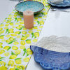 Lemon Table Runner | Organic Linen | Ruffled Edges | 92-305cm