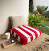 Large Striped Floor Cushion (20x20