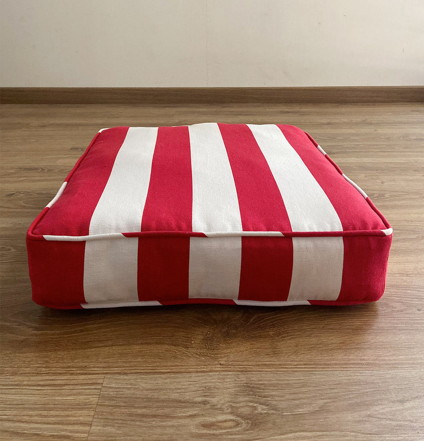Large Striped Floor Cushion (20x20