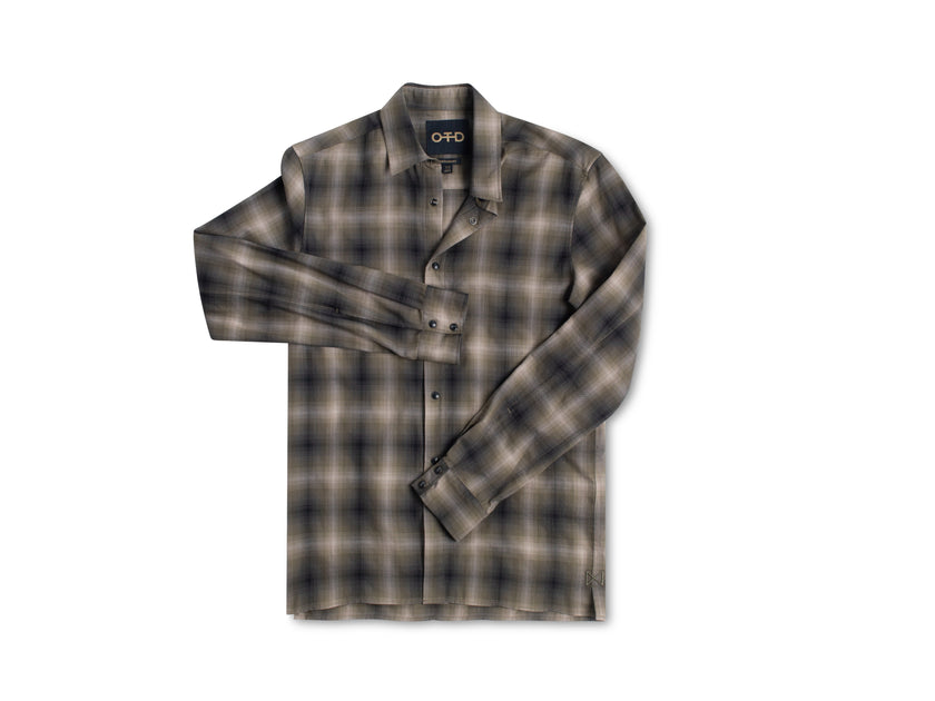 Checked Snap Button Shirt-1