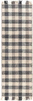 Chilliwack Gray Plaid Wool Rug-5