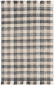 Chilliwack Gray Plaid Wool Rug-1