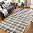 Chilliwack Gray Plaid Wool Rug-0