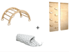 Climbing Arch with Rockwall Ramp and Star Pillow Set | Montessori Toys Set