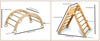Climbing Triangle - Arch / Rocker with Jungle Pillow | Foldable Montessori Climbing Set