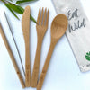 Reusable Bamboo Cutlery Set | Eco-Friendly Travel Utensils