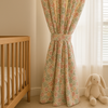 Wildflower Meadow Cotton Curtains – Watercolour Floral Kids Drapes, Light-Filtering or 100 % Blackout | Made-to-Measure