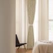 Luxury Linen Jacquard Geometric Curtains – 7 Colours, Made-to-Measure Blackout or Cotton Lined
