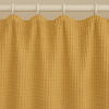 Pure Cotton Waffle Weave Shower Curtain – Extra-Wide & Extra-Long, Custom Size, Honey-Mustard, Quick-Dry Luxury