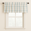 Pure Linen Check Valance Curtain – Farmhouse Window Topper – 7 Gingham Colours – Light Filtering Cotton Lined – Custom Sizes