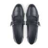 Casual Fringed Black Leather Mary Jane Shoes-4