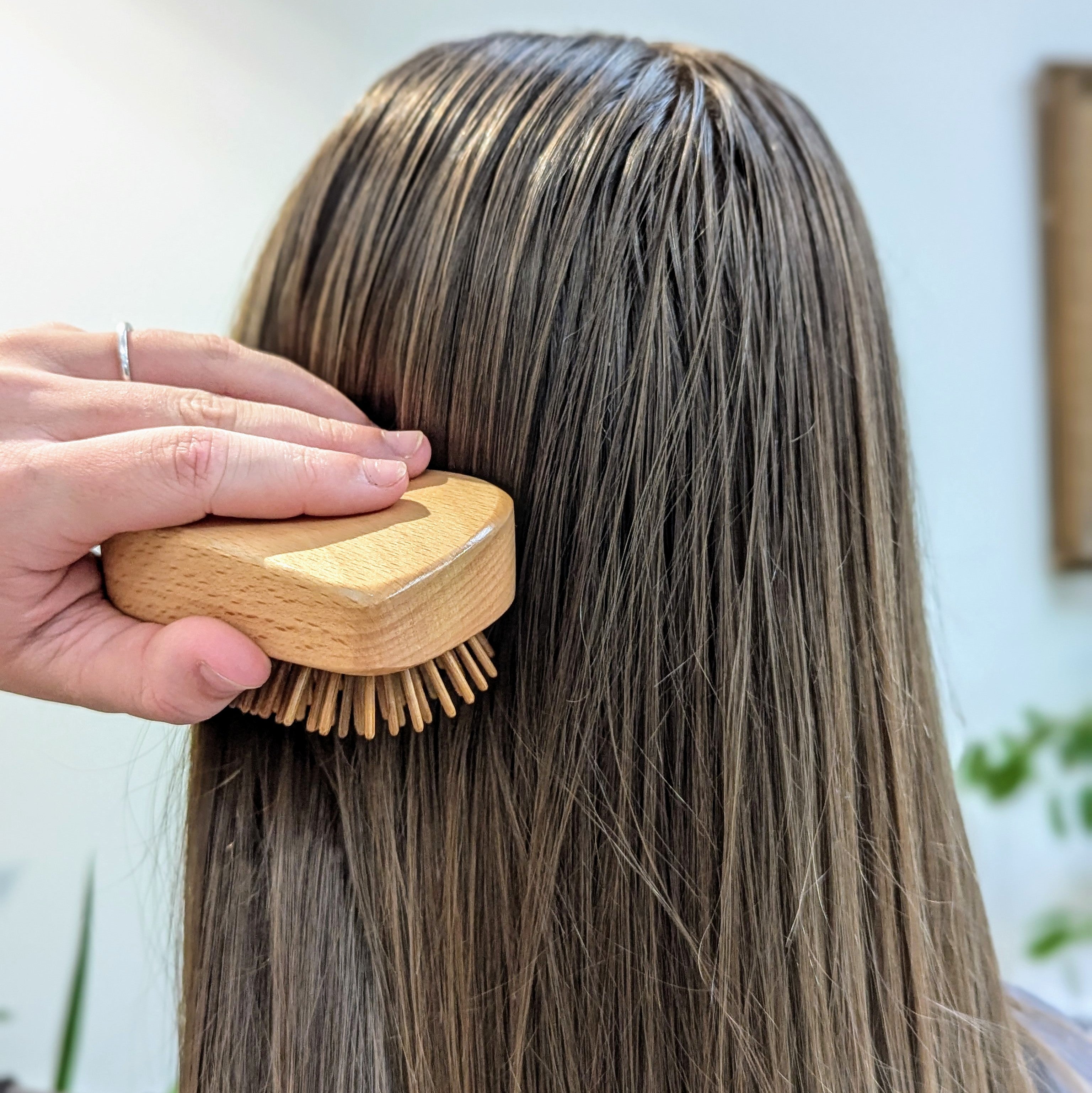 Wooden Bamboo Detangling Brush | Bamboo Tangle Teezer