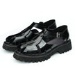 Glossy Calfskin Modern Roman Sandals for Men-3